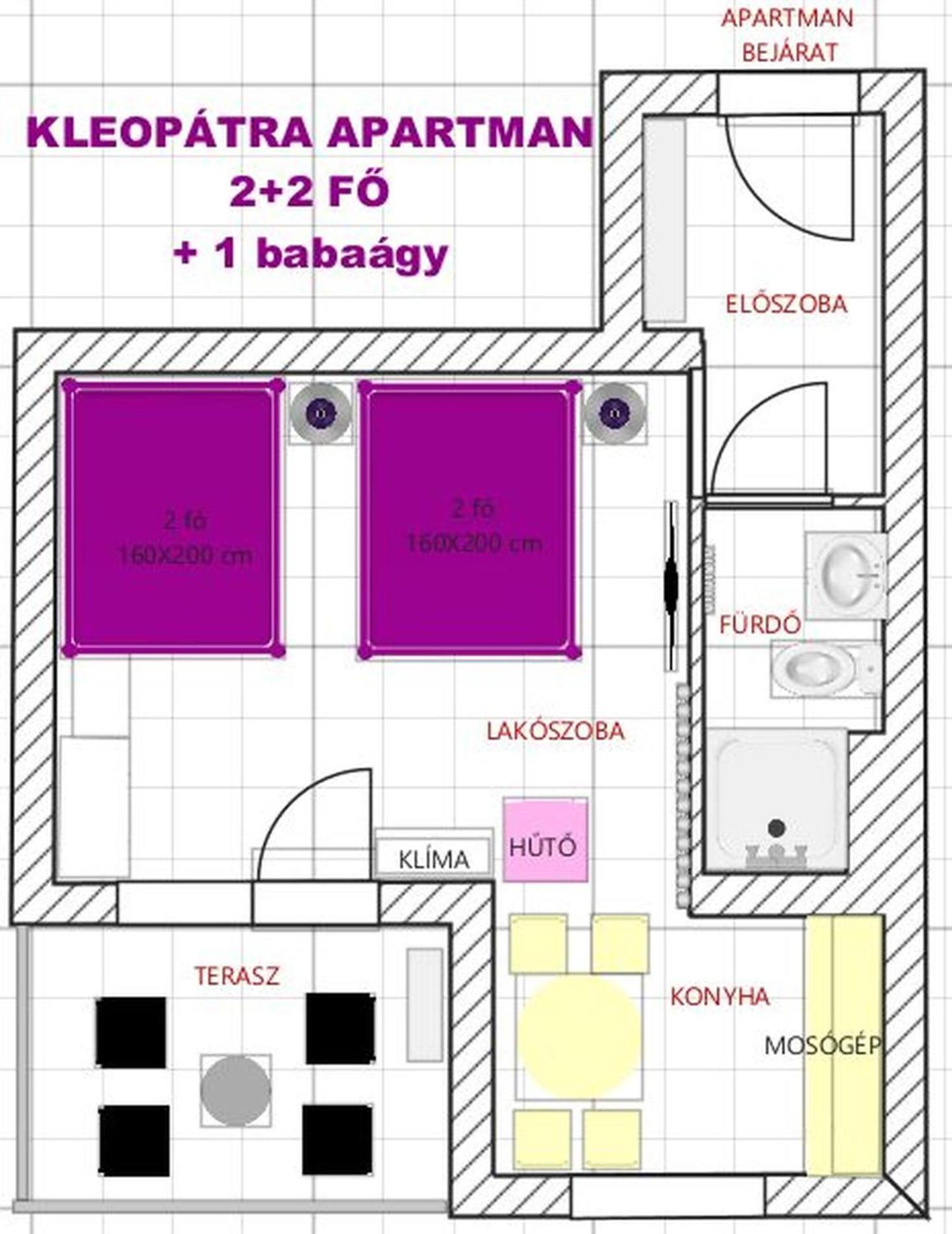 KLEOPÁTRA Stúdió Apartman Hajdúszoboszló Kültér fotó
